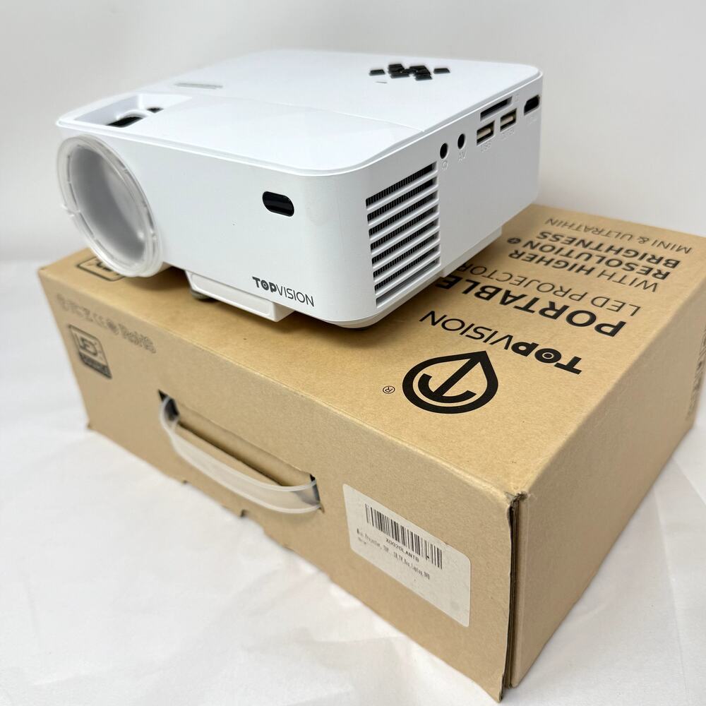 TOPVISION T21 Mini Portable LED Projector • NEW Open Box • High Brightness - Picture 7 of 13